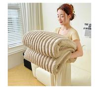 LIUHLFSR Velvet Blanket Single Layer Soft Flannel Fleece Sofa Bed Cover Cozy Bedspread Home Bedding Textile for Couch Sofa Bed Office(Beige,200x230cm 1pc)