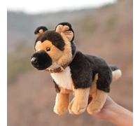 LIUHONGFEI Simulated German plush toys filled with animal dogs, wolf dogs, and police dogs with aluminum wires on all four limbs to stand firmly (There are aluminum wires on the limbs)