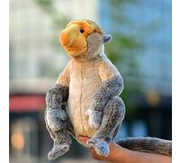 LIUHONGFEI Simulated Long Nosed Monkey Plush Toy, Approximately 12.8 inches Tall, Malaysian Monkey Doll Stuffed Animal (Hands Cannot Stick Together)