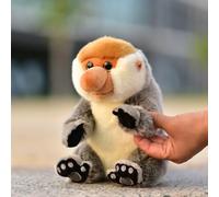 LIUHONGFEI Simulated Long Nosed Monkey Plush Toy Malaysia Realistic Monkey Doll Children's Festival Gift Hands Cannot Stick One Piece