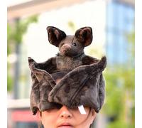 LIUHONGFEI Simulation bat. Lifelike stuffed animal doll. Plush toy. The wings have aluminum wires and can be bent.