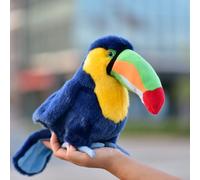 LIUHONGFEI Simulation Toucan Plush Toy. Lifelike Stuffed Animal Doll. There is Aluminum Wire on Both feet so it can Stand stably. (Those Without Aluminum Wires in Both feet Cannot Stand stably.)