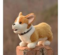 LIUHONGFEI Simulation Welsh Corgi Plush Toy. Stuffed Animal Puppy Doll. There is Aluminum Wire in The Four Limbs and it can Stand Firmly. (The Four Limbs Have Aluminum Wire and can Stand Firmly.)