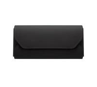 LIUHONGGANG Universal Car Sunglasses Holder PU Leather Sun Visor Storage Case Multi Functional Organizer for Glasses Pens Tickets Black Red Brown White Pink Orange(Black 1pc)