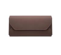 LIUHONGGANG Universal Car Sunglasses Holder PU Leather Sun Visor Storage Case Multi Functional Organizer for Glasses Pens Tickets Black Red Brown White Pink Orange(Brown 1pc)