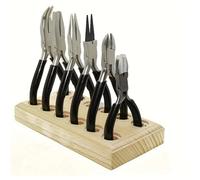 LIUHUANL Jewelry Pliers Set with Wood Pallet - Precision Beading & Jewelry Making Tools for Arts, Crafts, and Repair
