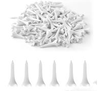 LIUHUIZEYU 1 1/2'' Plastic Golf Tees, 4-Prong Golf Tees Short Golf for Irons, Par Threes, Hybrids, and Driving Range, High Visibility Practice Flight Path Golf Tees (50Pcs)