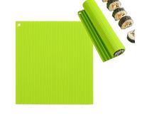 LIUHUIZEYU Kitchen Sushi Rolling Mat, Non Stick Sushi Making Mat, Easy to Clean Sushi Roller Kit and Mat for Perfect Sushi Rolls (Green)