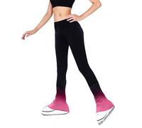 LIUHUO Figure Skating Pants Girls' Gradient Color Plus Velvet Training Pants
