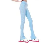 LIUHUO Figure Skating Pants Girls Training Wear Quality Crystals Black Child Skating Leggings