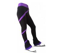 LIUHUO Girl's Ladies Skating Pants Figure Skating Training Suits Plus Velvet Pants Purple