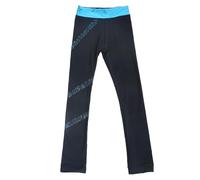 LIUHUO Ice Figure Skating Pants Girls Practice Over Boots Pants Thin Fleece Tights Trousers Rhinestones Child Skate Leggings Blue