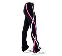 LIUHUO Ice Skating Pants Girls Women Figure Skating Training Leggings Plus Velvet Ski Rollor Trousers Pink