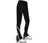 LIUHUO Ice Skating Trousers Girls Women Figure Skating Trousers Black Spin Fleece Breathable Skating Leggings Children