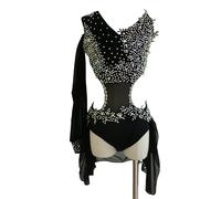 LIUHUO Lyrical Dance Costume Girls Competition Competitive Black Modern Costumes Group Customized