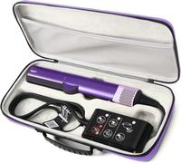 LIUIIVIRI Hard Travel Case Compatible with Dyson airstraight HT01 Hair Straightener & Power Supply, Waterproof and Shockproof Storage caryying case (Purple)