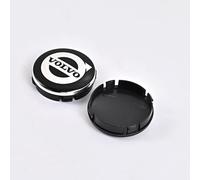 LIUIN 4pcs Car Hub Centre Caps For Volvo EX30 2023-2025, DustProof Rims Badge Wheel Center Caps Wheel Center Center Caps Hubcaps,New Black-64mm