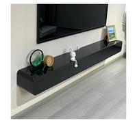 LIUJHGH Floating TV Stand TV Unit, Wall Mounted Media Console with Storage,Doors,Drawers Large Media Console Entertainment Center(Black,240cm)