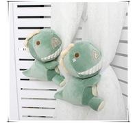 LIUJUAN Curtain Tie Back Cartoon Curtain Buckle Straps A Pair Of Children'S Room Curtain Straps Creative Curtain Rope-Green Dinosaurs (One Pair)