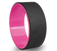LIUJUAN Massage Yoga Wheel Tpe Yoga Circles Back Training Pilates Bodybuilding Gym Workout Roller Wheel Professional Fitness Equipment-Black And Pink_33Cm In Diameter