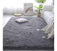 LIUJYUAN Living Room Rugs 250 x 350 cm Thick Pile Grey Rug for Bedroom Durable for Girls Bedroom, Living Room, Dark Grey