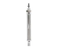 LIUKNG DSNU-25 Round Mini Stainless Steel Air Pneumatic Cylinder | Bore 25mm Stroke 30mm 50mm(-125-P-A 125mm)