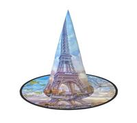 Liulannq Eiffel Tower1 Halloween Christmas Witch Hat, Men'S Funny Party Collocation, Suitable For Setting Off The Festive Atmosphere And Role-Playing, Activities And Performances.