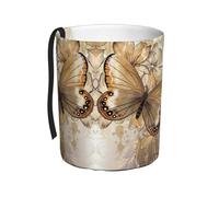 Liulannq Floral With Butterfly Car Trash Can