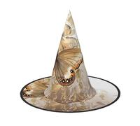 Liulannq Floral With Butterfly Halloween Christmas Witch Hat, Men'S Funny Party Collocation, Suitable For Setting Off The Festive Atmosphere And Role-Playing, Activities And Performances.