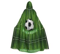 Liulannq Football Field Halloween Unisex Hooded Cloak, Christmas Masquerade Costume, Adult Vampire Witch Costume, Exquisite Accessories.