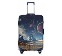 Liulannq Galaxy Planet High Elastic Eye-Catching Suitcase Protective Cover, Which Decorates and Protects Your Suitcase from Dust and Scratches.