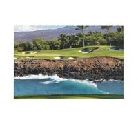 Liulannq Hawaii Beach Golf Course Develop Thinking Enlightenment Education Rectangular Building Block Puzzle, Children'S Health Toy