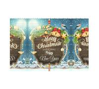 Liulannq Merry Christmas Bird Develop Thinking Enlightenment Education Rectangular Building Block Puzzle, Children'S Health Toy