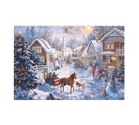 Liulannq Merry Christmas Develop Thinking Enlightenment Education Rectangular Building Block Puzzle, Children'S Health Toy