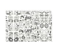 Liulannq Monochrome Sketch Style Gaming Develop Thinking Enlightenment Education Rectangular Building Block Puzzle, Children'S Health Toy