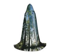 Liulannq National Parks Sunshine Trees Unisex Hooded Colorful Cloak Cloak, Devil Witch Costume Halloween Robe Accessories, Performance Costumes