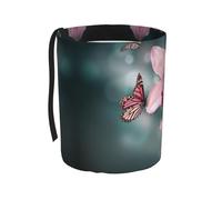 Liulannq Orchid Flower Butterfly Soft Fresh Spring Car Trash Can