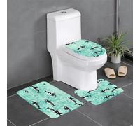 Liulannq Pacific Ocean Biological Flannel Non-Slip Mat Set Of Three, Soft And Skin-Friendly, Absorbent And Non-Slip, Easy To Take Care Of.Enjoy Every Second Of Warmth.