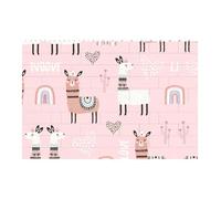 Liulannq Pink Llama Cactus Develop Thinking Enlightenment Education Rectangular Building Block Puzzle, Children'S Health Toy