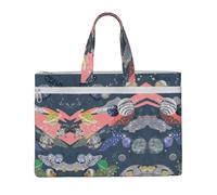 Liulannq Planet Canvas File Bags, Office And Business Portable Leisure Handbags, Study Kits, Storage Bags, Super Durable.