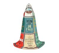 Liulannq Sayings Unisex Hooded Colorful Cloak Cloak, Devil Witch Costume Halloween Robe Accessories, Performance Costumes