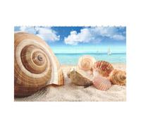 Liulannq Seashells By The Seashore Develop Thinking Enlightenment Education Rectangular Building Block Puzzle, Children'S Health Toy