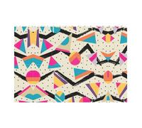 Liulannq Striped Abstract Colorful Develop Thinking Enlightenment Education Rectangular Building Block Puzzle, Children'S Health Toy