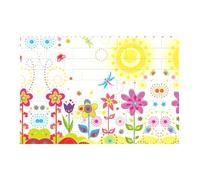 Liulannq Sun Butterflies Flowers Develop Thinking Enlightenment Education Rectangular Building Block Puzzle, Children'S Health Toy