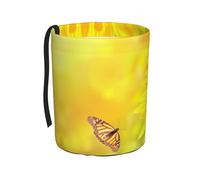 Liulannq Sunflower Butterfly Sunny Car Trash Can