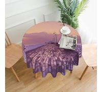 Liulannq The Mumbai Filmcity Tours Tableclothï¼ŒRound Decorative Long Tablecloth 60in