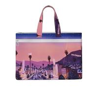 Liulannq The Old Hollywood Canvas File Bags, Office And Business Portable Leisure Handbags, Study Kits, Storage Bags, Super Durable.