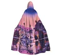 Liulannq The Old Hollywood Halloween Unisex Hooded Cloak, Christmas Masquerade Costume, Adult Vampire Witch Costume, Exquisite Accessories.