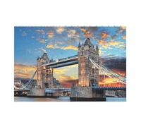 Liulannq Tower Bridge In London Develop Thinking Enlightenment Education Rectangular Building Block Puzzle, Children'S Health Toy