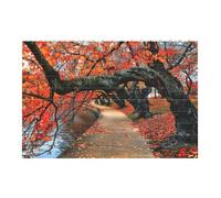 Liulannq Tree In The Fall Develop Thinking Enlightenment Education Rectangular Building Block Puzzle, Children'S Health Toy